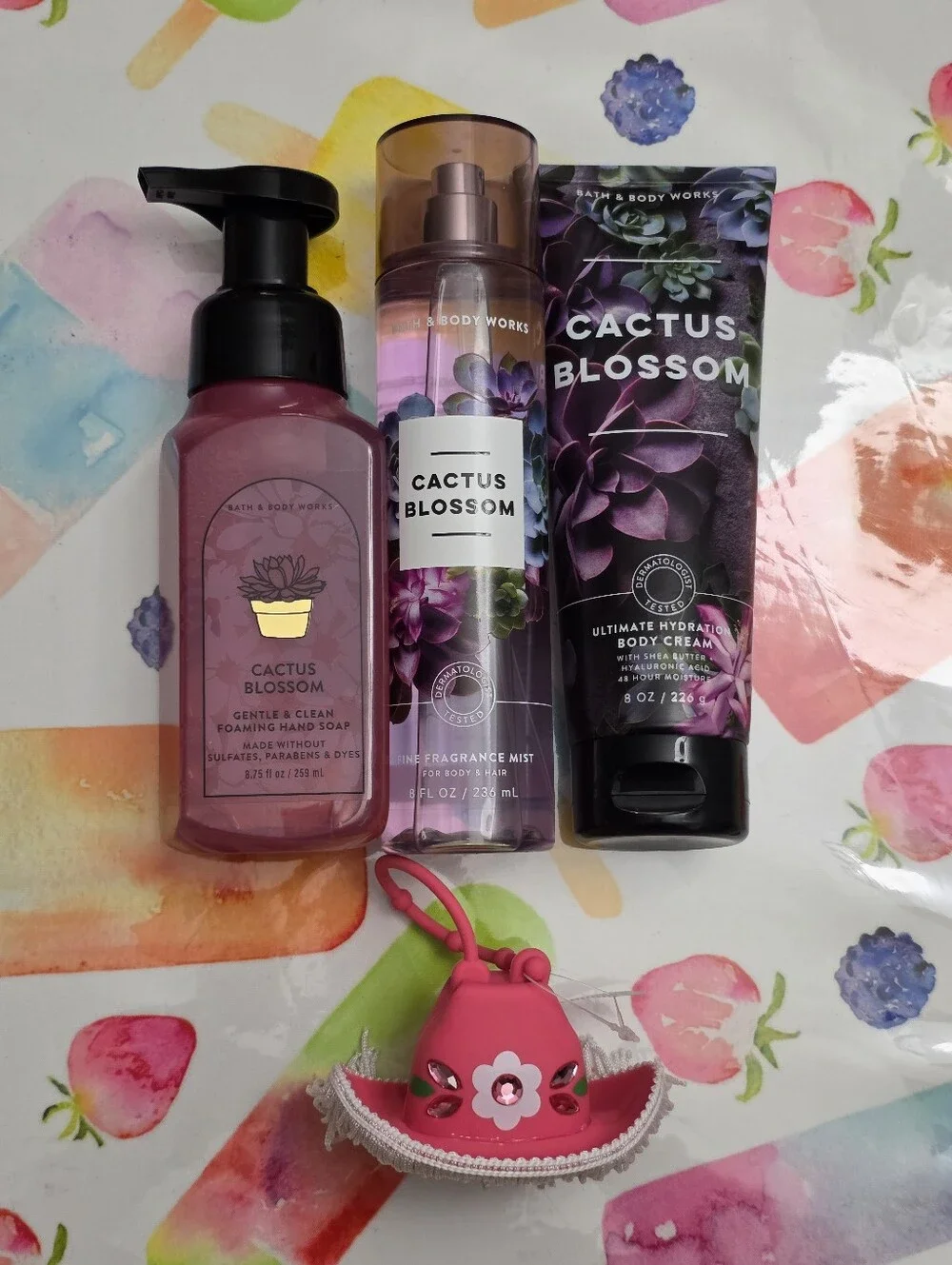 Bath & Body Works Cactus Blossom Set 4 Piece Body Care Set New RARE